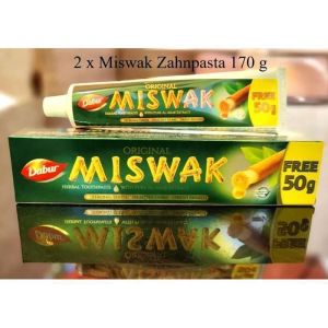 Dentifrice Siwak - Dabur - Lot de 2 - Blanchiment Naturel - 75g - Anti-bactérien