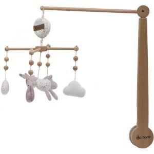 Mobile musical pour b&eacute;b&eacute; - DOMIVA - Lilas - 40 cm - For&ecirc;t enchant&eacute;e - Bo&icirc;te &agrave; musique