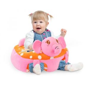 Si&egrave;ge Support B&eacute;b&eacute; Si&egrave;ge de Soutien pour B&eacute;b&eacute; Portatif Souple &agrave; Manger Chaise Canap&eacute; en Peluche Doux Canap&eacute; -&Eacute;l&eacute;phant