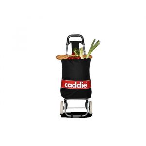CADDIE - Chariot de course - 100% Polyester 600D oxford - Capacité 25L - 2 roues - Noir