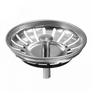 Panier Pour Bonde dÉvier de Cuisine 80 mm - Crépine Universelle Acier Inoxydable Bouchon Panier Pop-Up - Lavable Lave-vaisselle