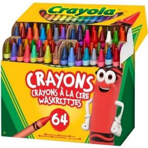 Crayons de cire - Crayola - 64 pi&egrave;ces - Multicolore - Mixte - Enfant