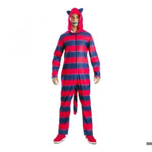 Costume de chat du Cheshire - Multicolore - Combinaison &agrave; capuche - D&eacute;guisement adulte
