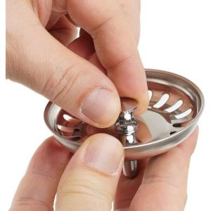 Panier &agrave; tamis pour &eacute;vier avec &Oslash; 80 mm 40 mm broche bouchon de panier en acier inoxydable tamis pour &eacute;vier(lot de 2)