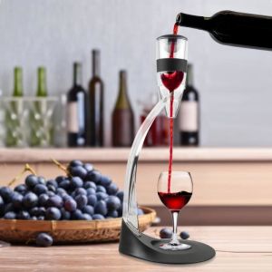 D&eacute;canteur &agrave; Vin A&eacute;rateur &agrave; Vin Magic Decanteur Carafe &agrave; D&eacute;canter Coffret noir