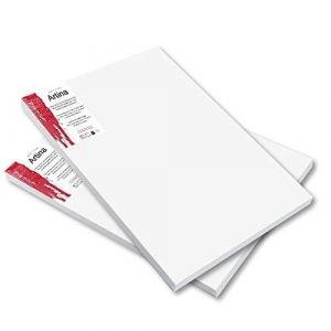 Artina Lot de 2 Toile à peindre 80x100cm 380g/m² 3D Premium - Apprêtée 3 fois - Châssis entoilé - Qualité fine
