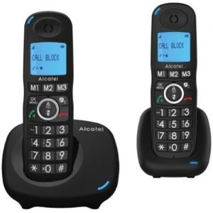 T&eacute;l&eacute;phone sans fil - ALCATEL - Dect Xl535 Duo - Noir - DECT - Utilisation domestique