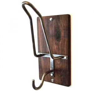 PORTE CASQUE Support de Casque Moto Mural de Rotation 180&deg; Affichage avec Double Crochet Suspension pour Rangement Exposition