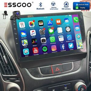 Autoradio Android pour Hyundai Tucson ix35 - ESSGOO - 9 pouces - Android 15 - CarPlay - Android Auto - Bluetooth - USB