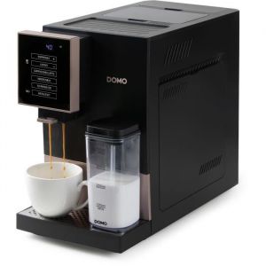 Machine à expresso automatique avec broyeur - DOMO - DO743K - 1350 W - 19 bar - 125 g café - Noir