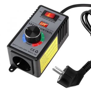 Variateur de Vitesse pour Moteur 220V AC 4000W R&eacute;gulateur de Tension 220v &eacute;lectronique Gouverneur Gradateur Thermostat Moteur