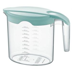 Pichet - Hobby - 1 Litre - Plastique de Haute Qualit&eacute; - Couvercle Verrouillable - Gobelet Doseur