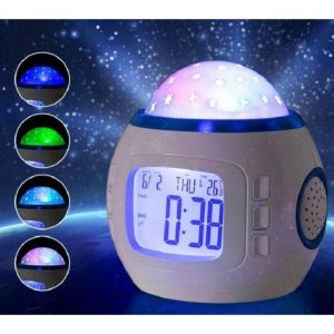 R&eacute;veil - PIMPIMSKY - A3 - Lampe R&eacute;veil Num&eacute;rique - Projecteur Ciel &Eacute;toil&eacute; - R&eacute;tro&eacute;clairage Musique