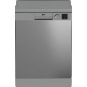 Lave-vaisselle pose libre BEKO S&eacute;rie b100 DVN06430X - 14 couverts - L60cm - 47 dB - Ouverture auto - Inox