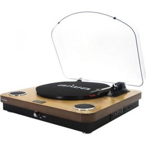 Tourne-disque - Aiwa - GBTUR-120WD - Bluetooth - Numériseur - Radio FM