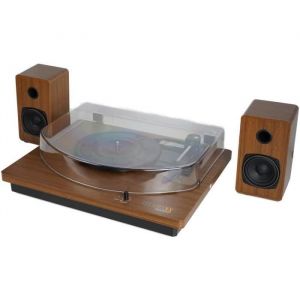 Platine Vinyle Stereo TECHNAXX TX-188 - Phono Bluetooth AUX-IN - Haut-parleurs 2 x 15 W - 3 vitesses 33 45 78 tr/min