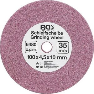 Meule pour aff&ucirc;teuse de cha&icirc;ne de tron&ccedil;onneuse - BGS - 100 x 10 x 4.5 mm - Compatible 3/8 et 0404