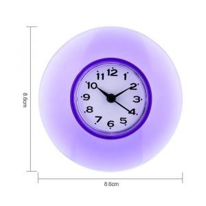 SURENHAP Horloges Murales Salle de bains Cuisine Miroir Ventouse Horloge Murale Douche Étanche Horloges À Quartz deco pendule