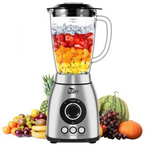 Uten Blender à Smoothie 2L - 1800W Blender Smoothie Multifonctionnel - 18 Vitesses -6 Lames En Acier Inoxydable