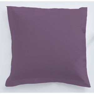 Taie doreiller - INTIMITY - Figue - 60x60 cm - 100% coton - Volant plat