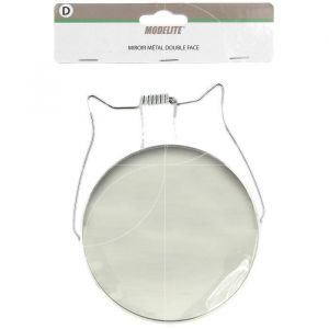 Miroir metal grossissant double face