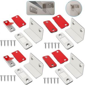 Aimant Porte Placard Ultra Mince Aimant Puissant Porte Aimant deL Aimant Adhesif pour Porte Coulissante de Placard4