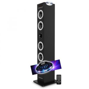 Colonne HIFI Tour de son multimédia Lecteur CD DS120CD Bluetooth USB/SD/Radio FM - Puissance de 60 Watts Lumière LED OVNI