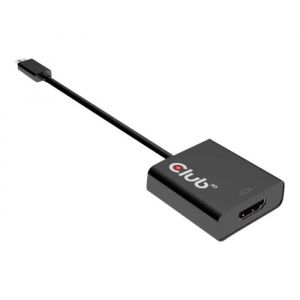 Adaptateur vidéo - Club 3D - USB 3.1 Type C vers HDMI 2.0 - UHD 4K - Actif - 015 m