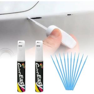 Stylo Peinture Voiture2pcs Stylo Retouche Peinture CarrosserieStylo Retouche Peinture Blanc BrillantRetouche Peinture Voiture