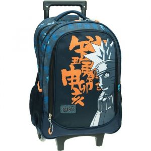 Grand trolley naruto 46 cm sac a dos à roulettes cartable primaire