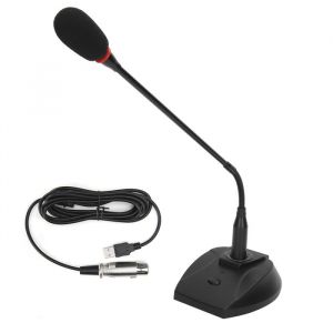 Microphone de bureau USB Microphone filaire col de cygne professionnel pour conférence réunion jeu en direct