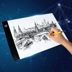 A4 Tablette Lumineuse Ultra Mince Alimentation Luminosit&eacute; R&eacute;glable Tablette De Dessin &agrave; LED Pour Dessin Calligraphie