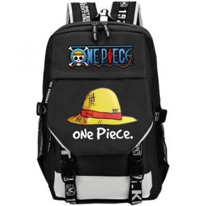 Anime Sac &agrave; Dos One Piece pour Gar&ccedil;ons Enfant Filles Zoro Luffy Cartable Tony Chopper avec Chargeur USB Grande Capacit&eacute; 3D Manga(A)