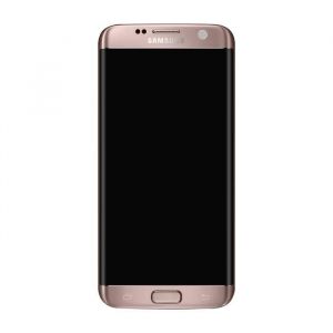 Bloc Complet Galaxy S7 Edge &Eacute;cran LCD Vitre Tactile Original rose champagne Rose