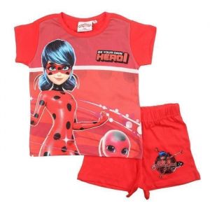 Ensemble Ladybug - MIR24-1361 POL S2-10A - Rouge - Fille