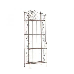 Étagère - CLP - ARONA - Fer forgé - Pliable - Shabby chic