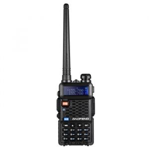BAOFENG F8+ VHF-UHF Talkie Walkie Émetteur-récepteur Portable à Double Bande Interphone avec Récepteur de Radio FM LCD 5W 128 Cana