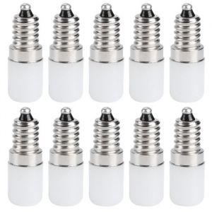 SURENHAP Ampoule &agrave; LED 10Pcs Ampoule &agrave; Bougie LED Ampoule &agrave; Douille &agrave; Vis Pi&egrave;ces de Rechange de Lampe 1.5W AC 230V E14 deco ampoule