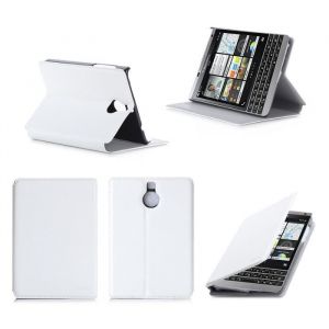 Etui coque - XEPTIO - Blackberry Passport Silver Edition - Ultra Slim - Cuir - Blanc