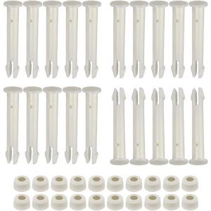 Lot de 20 goupilles de Joint de Piscine en Plastique et Joints en Caoutchouc pour piscines Hors Sol Intex de 33 à 61 cm Cadre