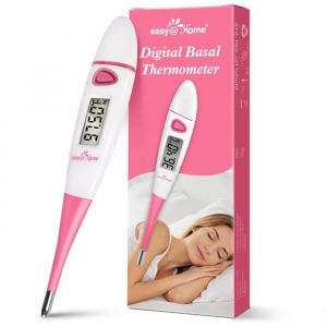 Thermom&egrave;tre Basal Digital pour la Pr&eacute;diction de la Fertilit&eacute; et le Suivi de la Temp&eacute;rature - Thermom&egrave;tre Basal Pr&eacute;cis Rose