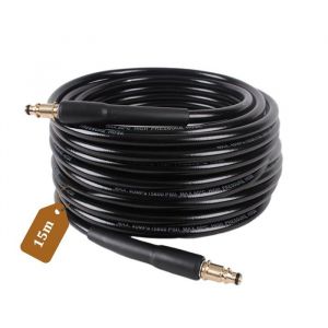 15M Tuyau Haute Pression pour Karcher K2 K3 K4 K5 K6 K7 Rallonge Tuyau de Rechange Flexible Haute Pression avec un Adaptateur