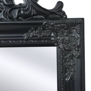 Bon plan Miroir sur pied - JILI HOT - Miroir de Sol Style baroque 160x40cm Noir - Pour chambre Thome1898588