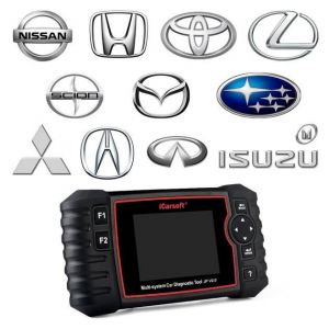 iCarsoft JP V2.0 - Valise Diagnostic Véhicules Asiatiques- Outil Diagnostic Auto Pro - Défauts - FAP Entretiens Injecteurs