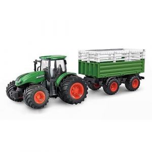 Tracteur radiocommand&eacute; - AMEWI - 22636 - Moteur &eacute;lectrique - &Eacute;chelle 1:24 - Vert