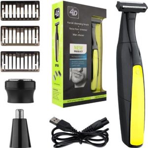 Rasoir pour homme - Tondeuse - Tondeuse &agrave; barbe rechargeable rasoir &eacute;tanche rasoir professionnel pour cheveux grille de rasage