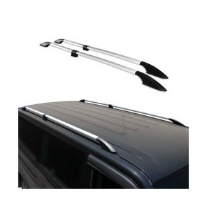 Barres de toit longitudinales pour Peugeot Partner 2018-2025 L2 Long Alu Gris
