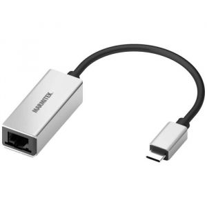 Marmitek 0 Kabeladapter USB Type-C RJ-45 Schwarz - Silber () - 8373