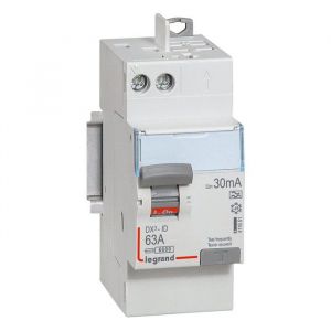 Interrupteur diff&eacute;rentiel - Legrand - Dx&sup3;-Id - 2P 230V 63A Type A - 30mA - 2 modules