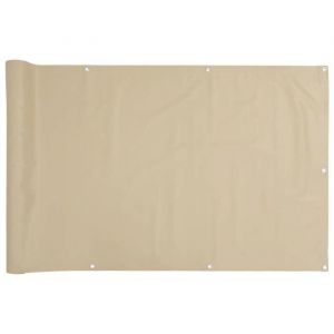 Brise-Vue pour Balcon 90x600 cm Brise Vue Jardin Brise Vue Terrasse Pare Vue Jardin Brise Vu Paravent Balcon Cache Balcon Beige